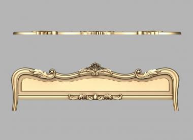 Headboard (SK_0502) 3D model for CNC machine